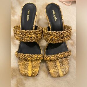 Cult Gaia Braided Accent Bamboo Heel